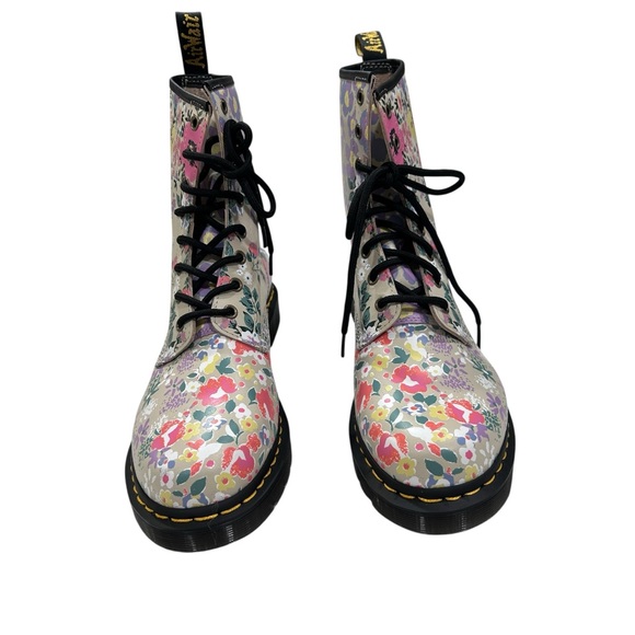 Dr. Martin's 1460 Floral Mash Up Backhand Boots - Picture 2 of 6